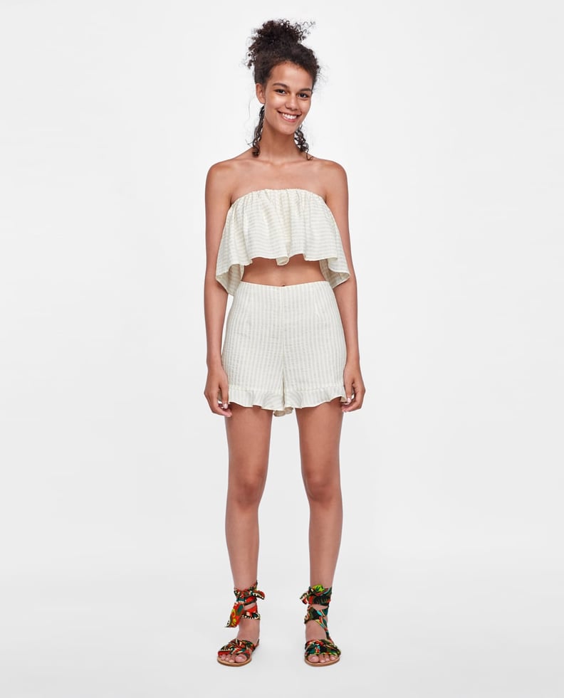 Zara Short Ruffled Top