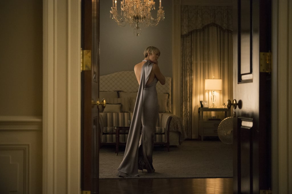 Look at Claire! Lady knows how to wear a dress.