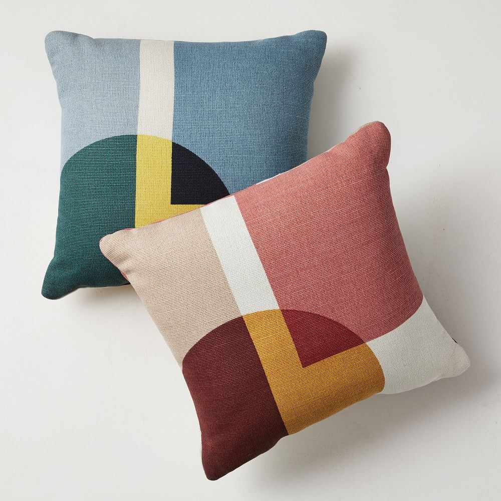 West Elm Graphic Shapes Indoor/Outdoor Pillow Best Outdoor Furniture