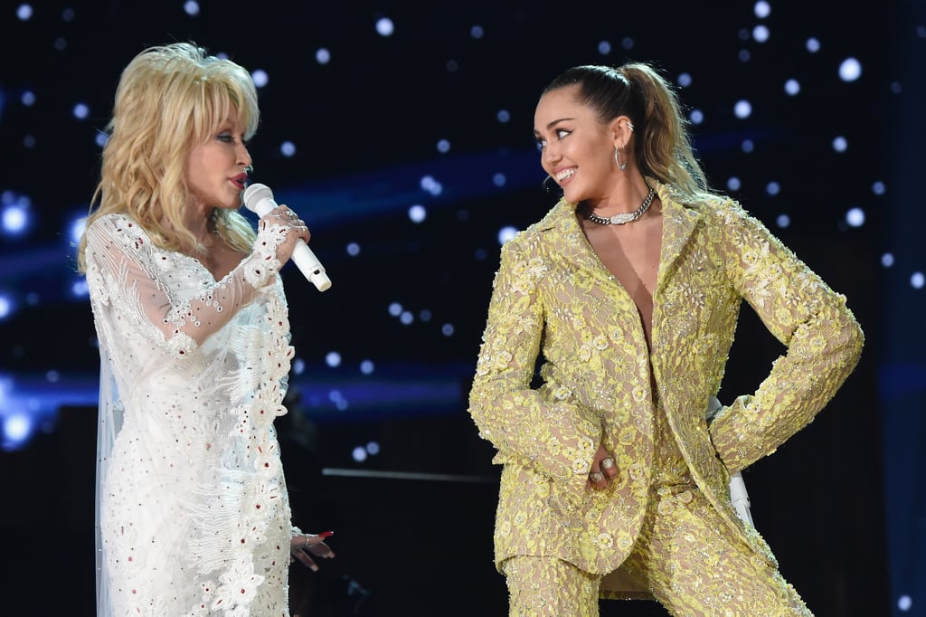 Pictured: Dolly Parton and Miley Cyrus