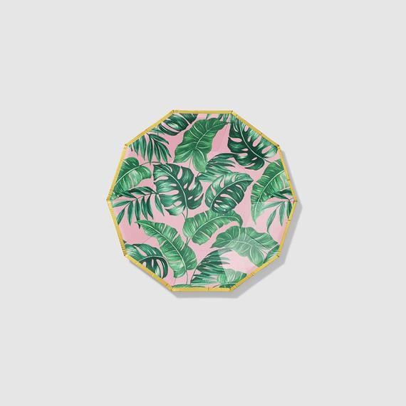 Etsy Palm Leaf Small Plates (Set of 10)