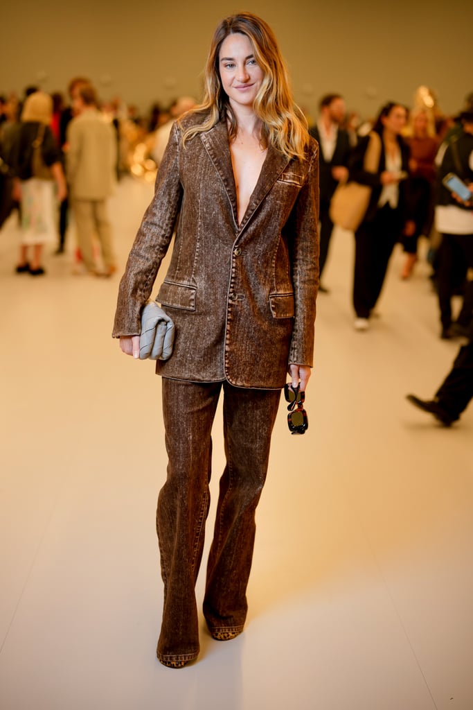 Shailene Woodley at the Loewe Show at Paris Fashion Week, September 2023