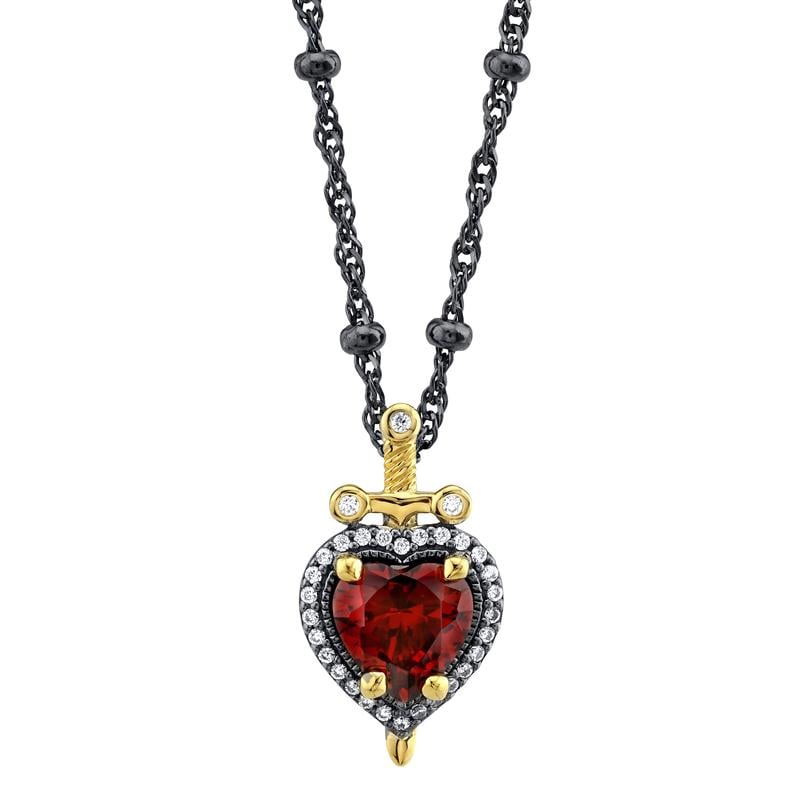 Snow White & The Seven Dwarfs Dagger Heart Necklace