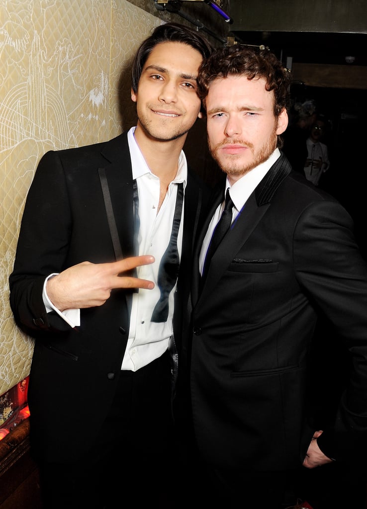 Luke Pasqualino and Richard Madden got into the spirit of things at the second anniversary of The Box nightclub in 2013.