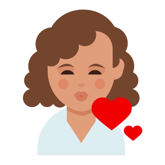 Emoji For Curly Hair and Dark Skin Tones
