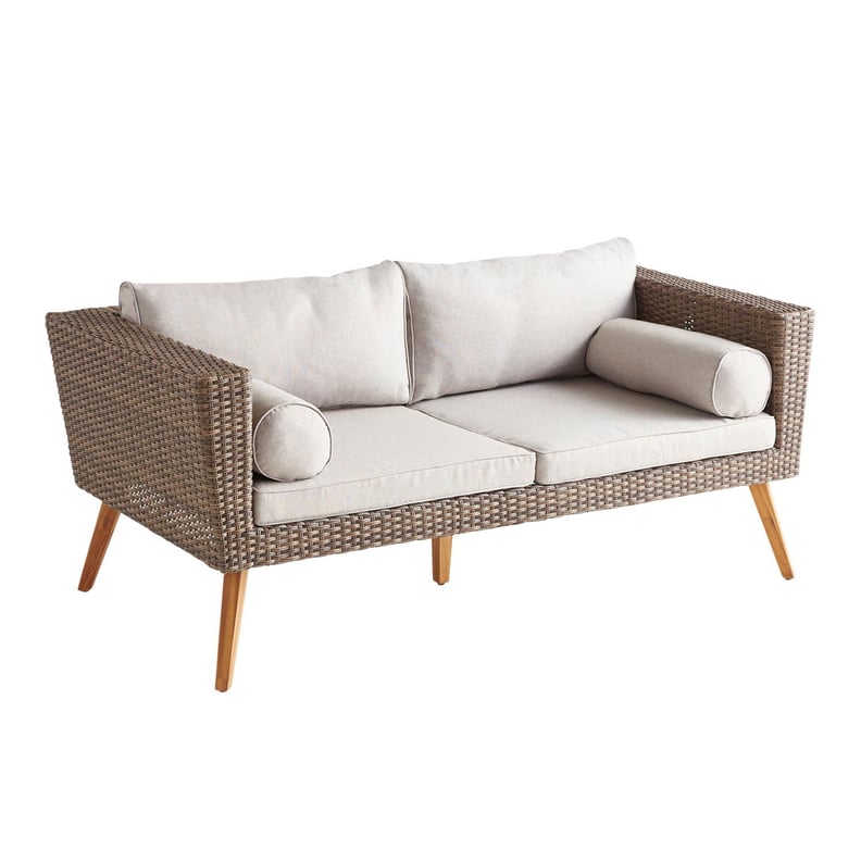 Bari Chateau Latte Loveseat With Cushions