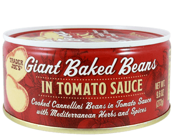 Giant Baked Beans in Tomato Sauce ($2)