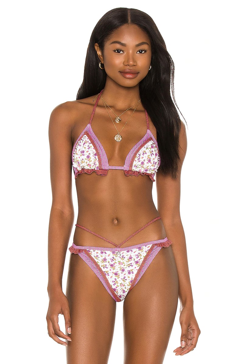 Kendall Jenner Y2K Cutout Bikini, Summer Drsigner Dupe Floral