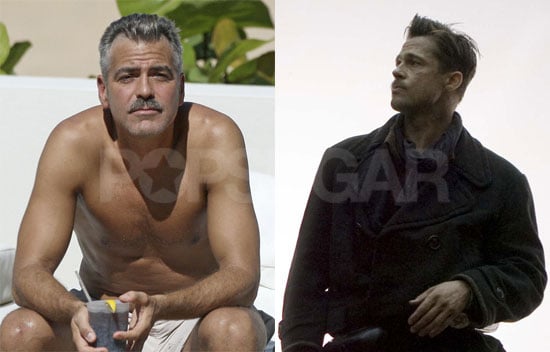 Who Wears His Mustache Better — George or Brad? Who Wears His Mustache Better — George or Brad?