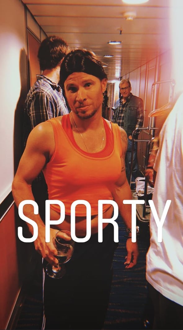 Here's Brian Littrell Rockin' the Athleisure Trend as Sporty Spice