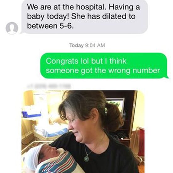 Wrong Number Texted Birth Announcement Goes to Meet Baby