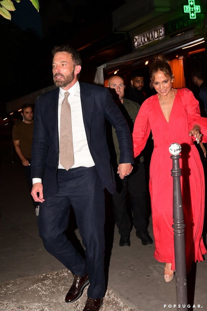 Jennifer Lopez and Ben Affleck in Paris on 21 July