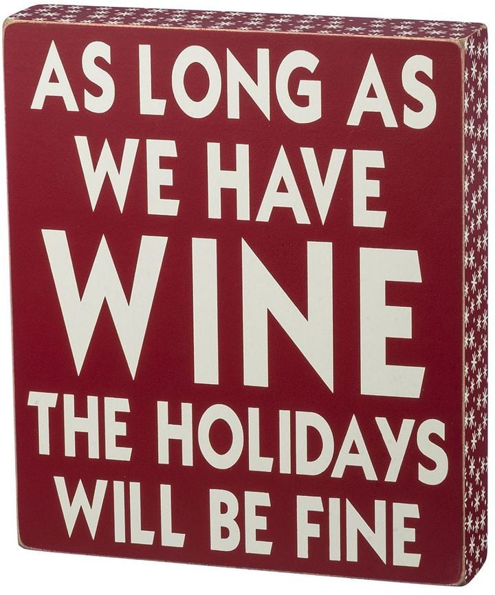 "As Long as We Have Wine" Wall Art