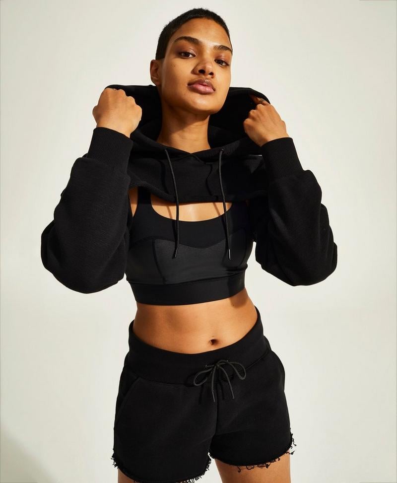 Halle Berry x Sweaty Betty Nisi Super Crop Hoodie