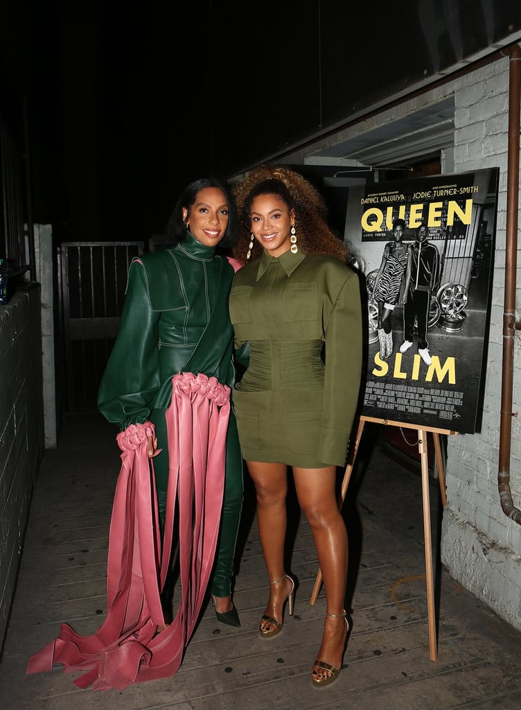 Beyoncé Wears Green Balmain Outfit at Queen & Slim Screening