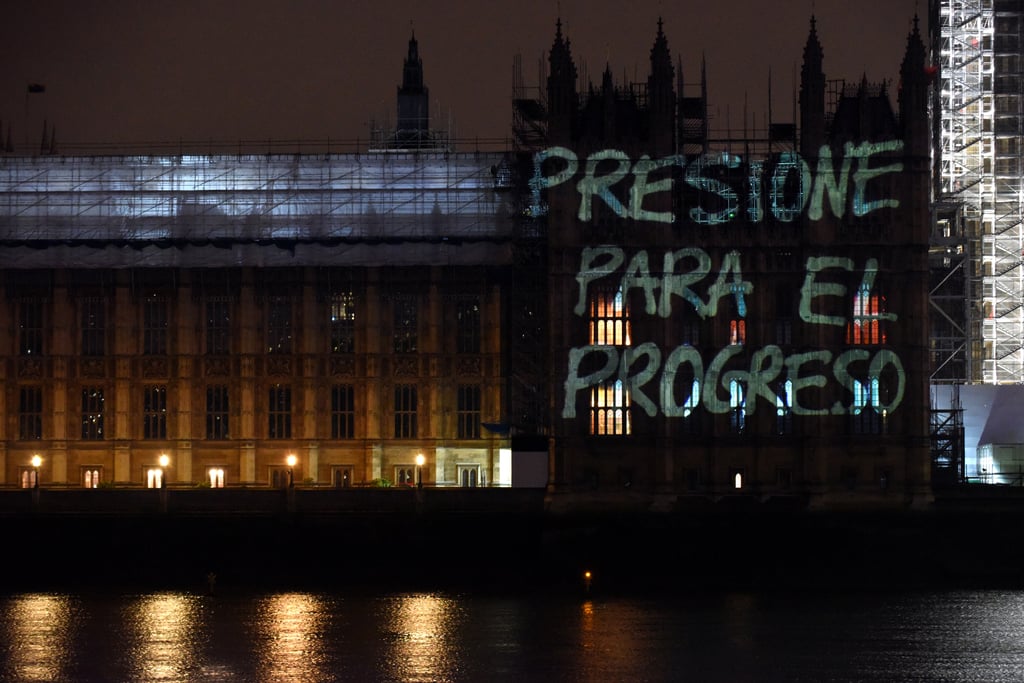 International Women's Day Projections on Parliament
