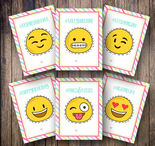 Emoji Faces Valentines