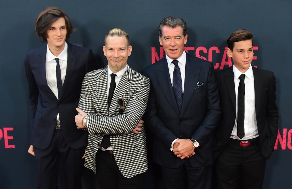 Pierce Brosnan and His Sons on the Red Carpet 2015.