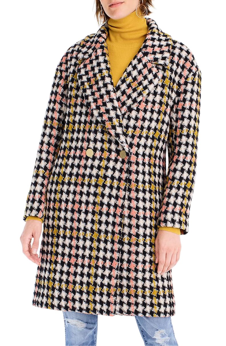 J.Crew Collection Oversize Lurex Tweed Coat