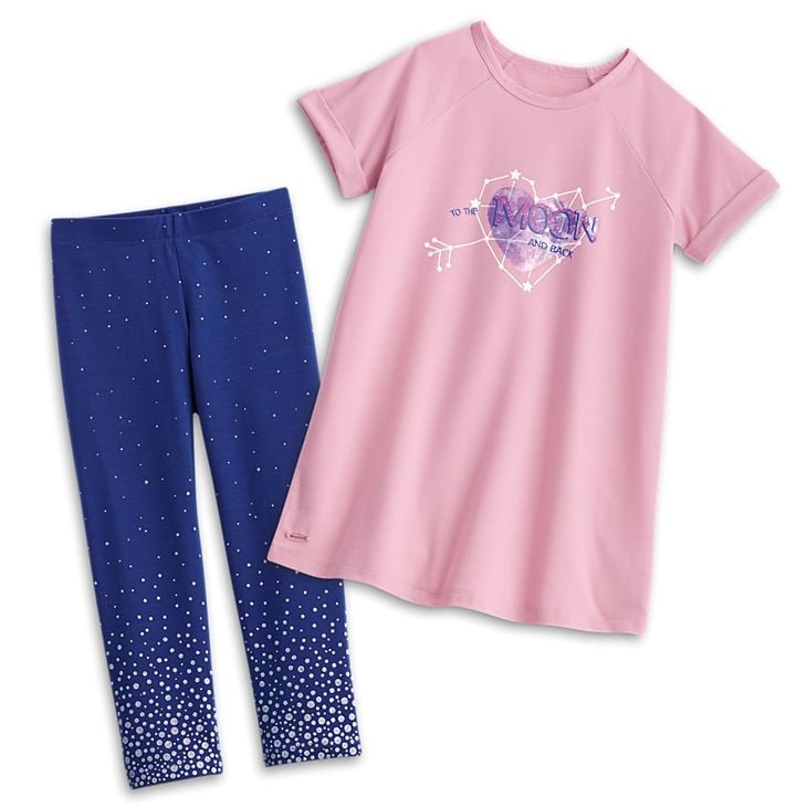 American girl shop luciana pajamas