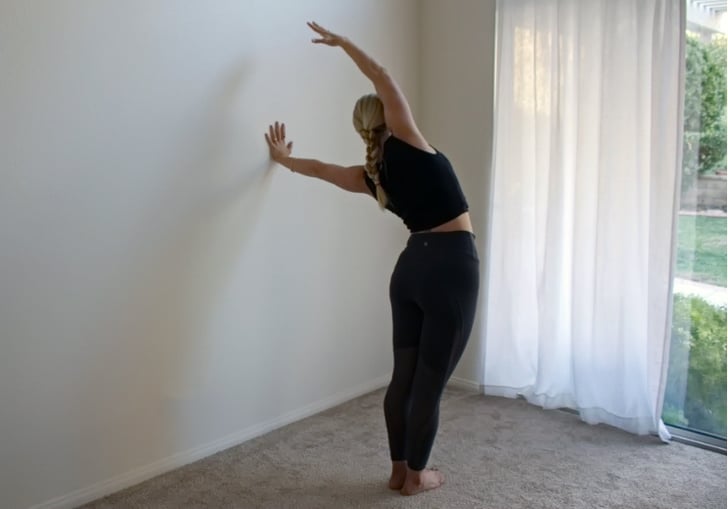 Side Bend — 30 seconds per side | Wall Stretches to Relieve Back Pain ...