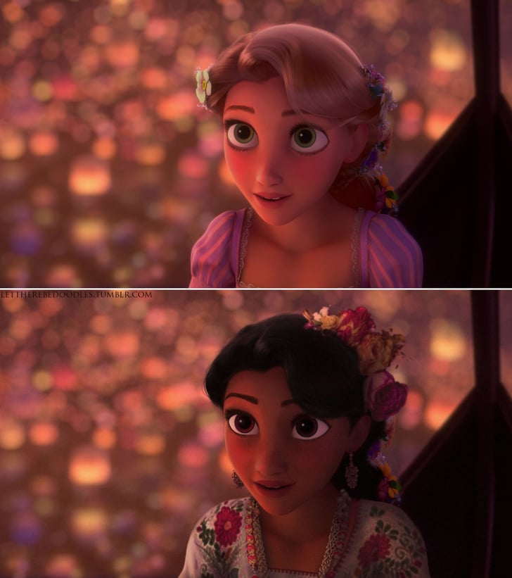 Rapunzel What If Disney Princesses Were More Diverse Popsugar Love