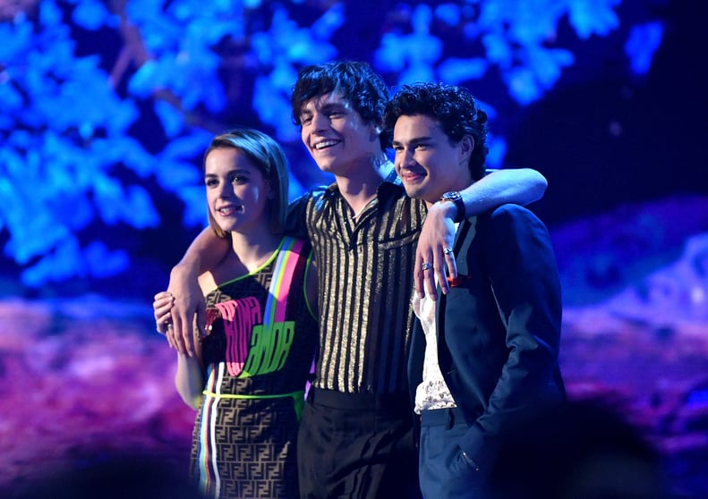 Kiernan Shipka, Ross Lynch, and Gavin Leatherwood at the 2019 MTV Movie and TV Awards