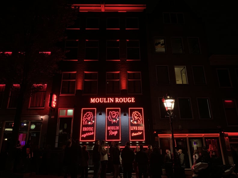 Moulin Rouge in the Red Light District of Amsterdam