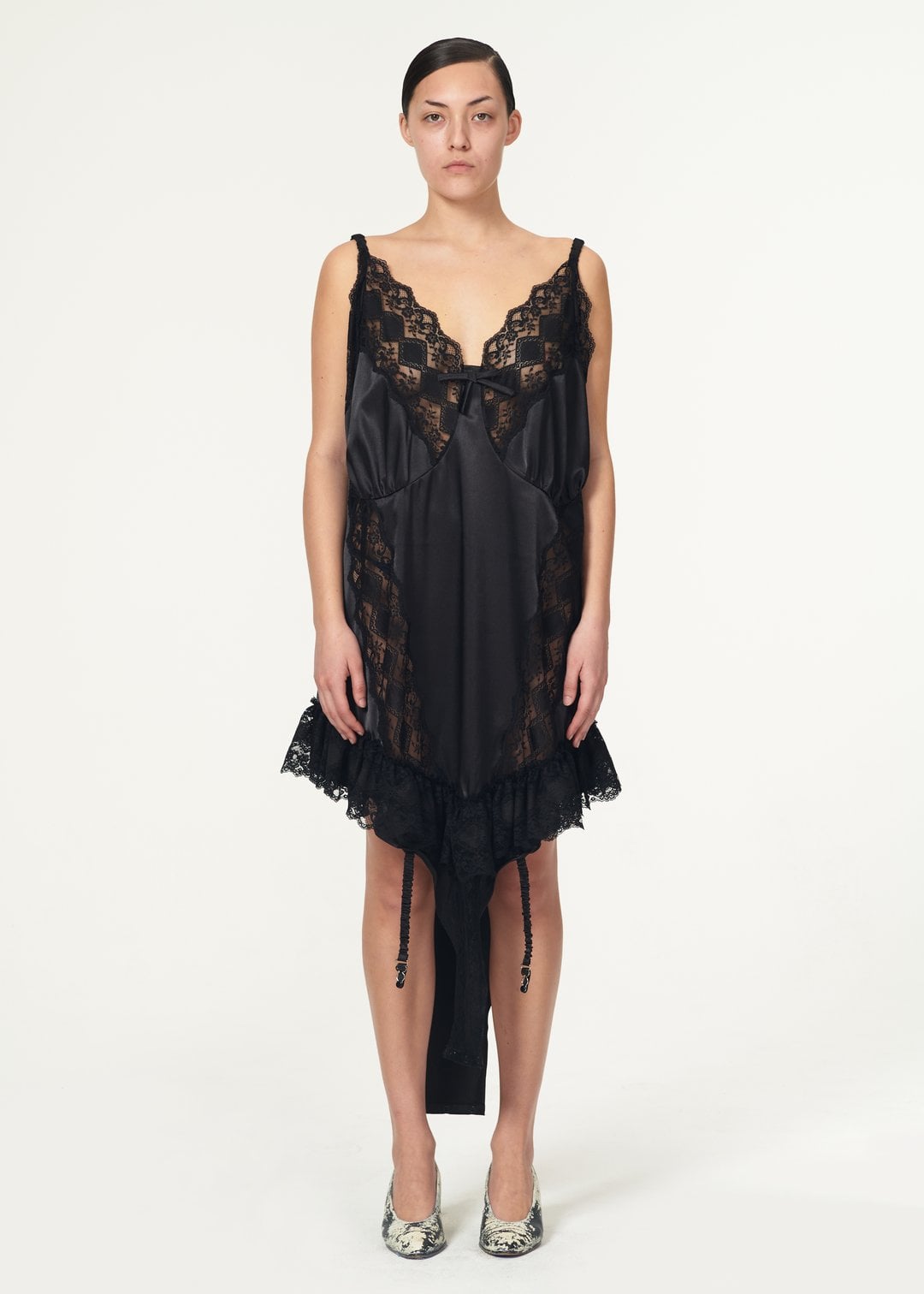 Rihanna Wears Black Lace Slip Dress For Dinner in NYC | PS Fashion