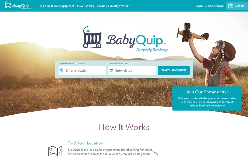 The User-Friendly BabyQuip Rental Reservation Process
