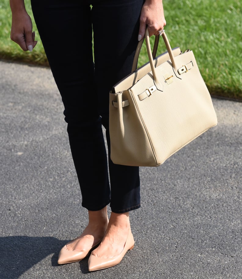Melania Trump Wearing Beige Flats | POPSUGAR Fashion
