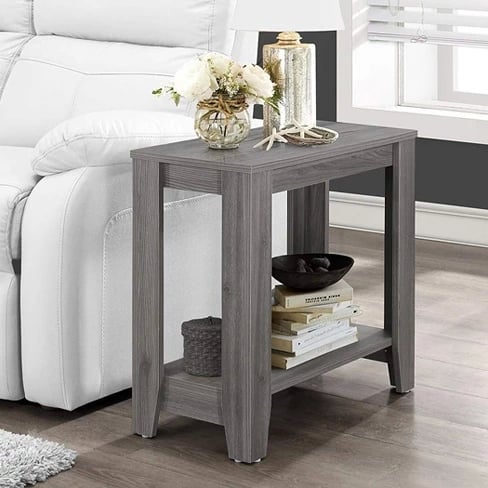 Monarch Specialties Contemporary Design Accent Rectangular-Side End Table
