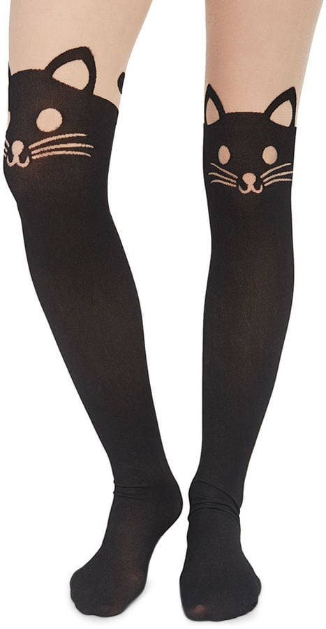 Modcloth Wherefore Art Thou Meow Tights ($15)