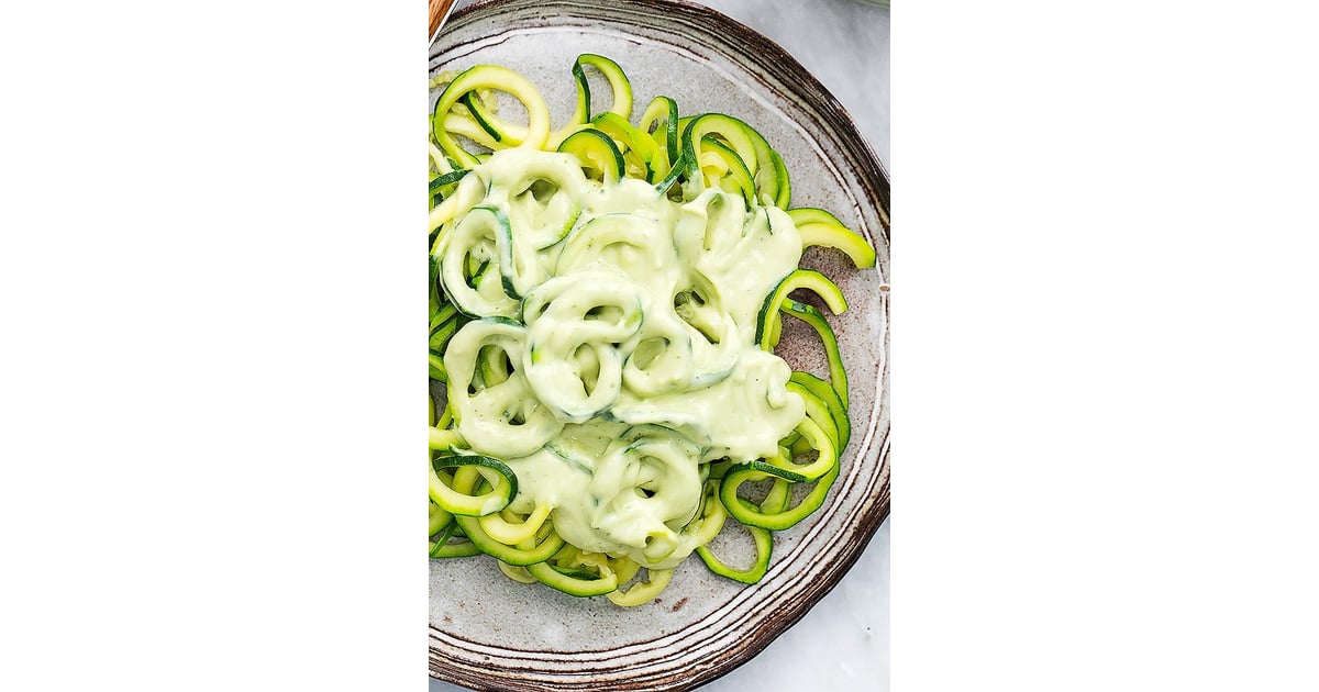 Zoodles With Cilantro Lime Avocado Sauce Latin Vegetarian Recipes