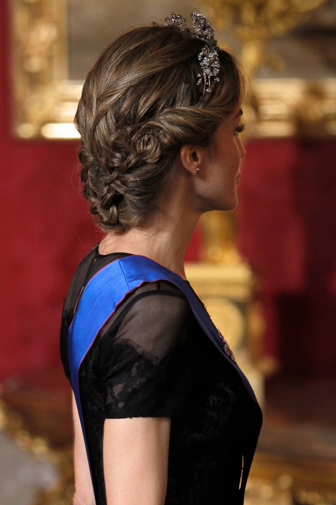 Queen Letizia at Chilean State Dinner 2014 | Photos