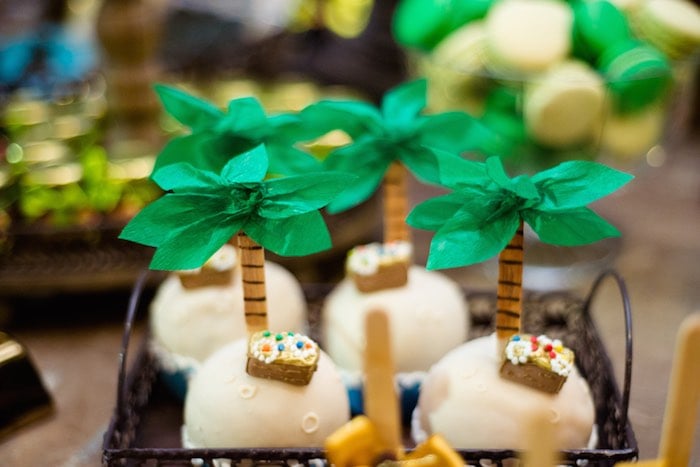 beach wedding cake pops