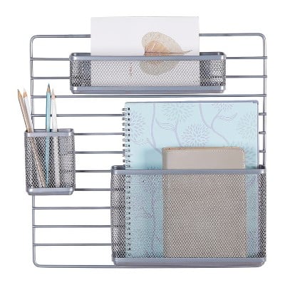 Made by Design Mesh Wall Office Supply Organizer