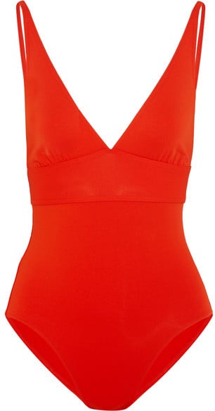 Eres Les Essentiels Lacrin Swimsuit | Kaia Gerber Orange One-Piece ...