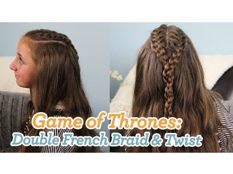 Double French Braid and Twist