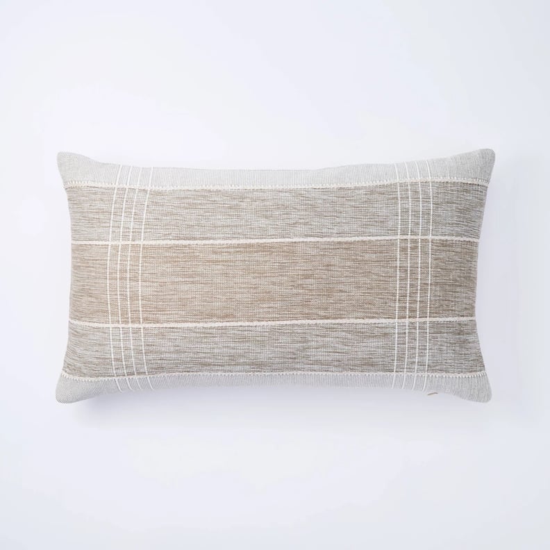 Lumbar Two Tone Textured Pillow