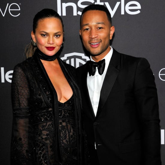 John Legend and Chrissy Teigen at the 2017 Golden Globes