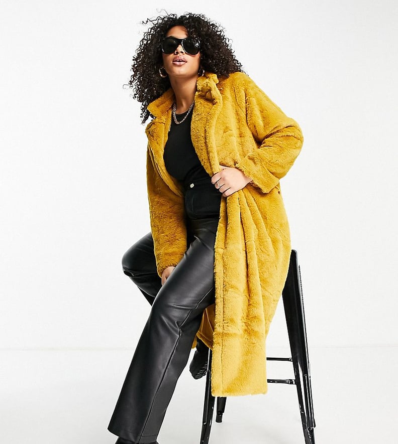 A Faux-Fur Coat: Missguided Plus Longline Fur Coat