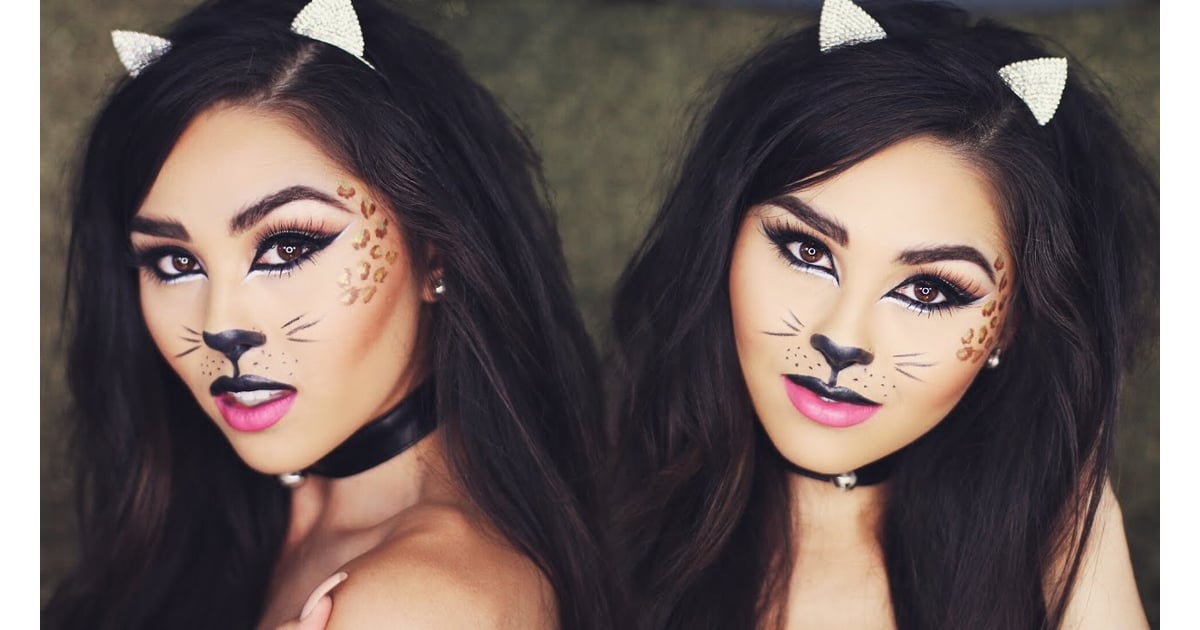 Halloween, Cosplay Cat Eyes Stage Makeup Kit - Eyelashes, Eyeshadow #8392