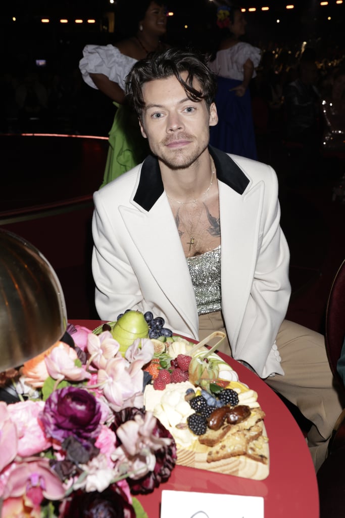 Pictured: Harry Styles and the Grammys charcuterie board.