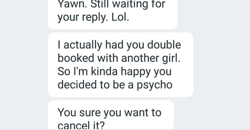Text Messages From Guy Being Rejected