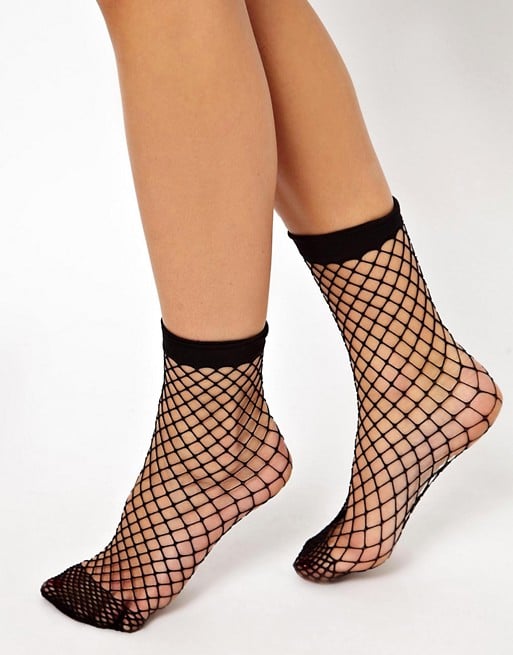 ASOS Oversized Fishnet Ankle Socks ($5)