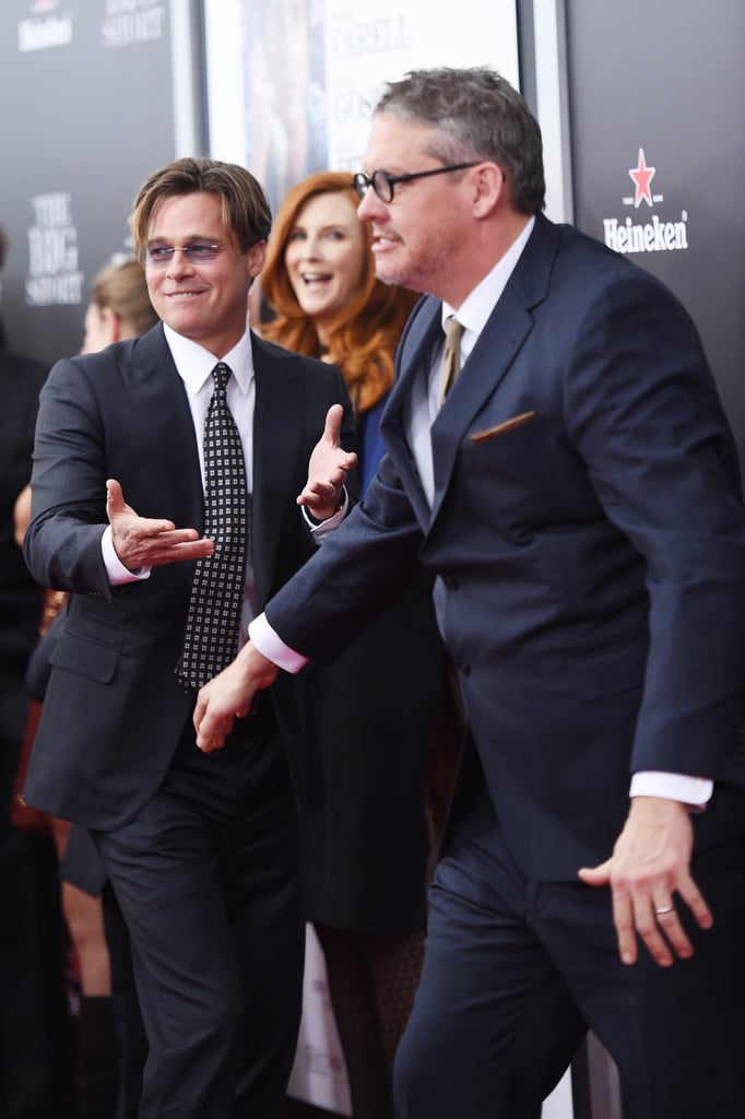 Brad Pitt and Ryan Gosling at The Big Short NY Premiere
