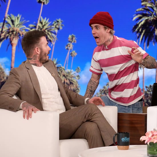 Justin Bieber Scares David Beckham on The Ellen Show | Video