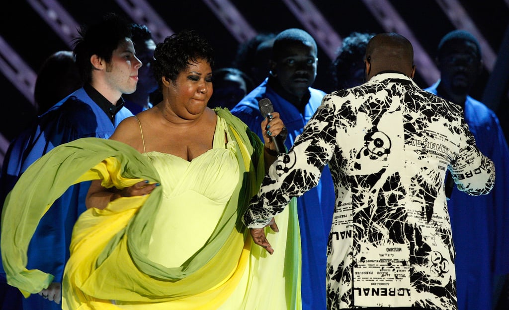Aretha Franklin performed "Never Gonna Break My Faith" with BeBe Winans.