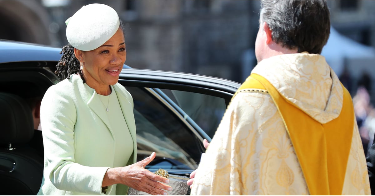 meghan markle mother wedding outfit